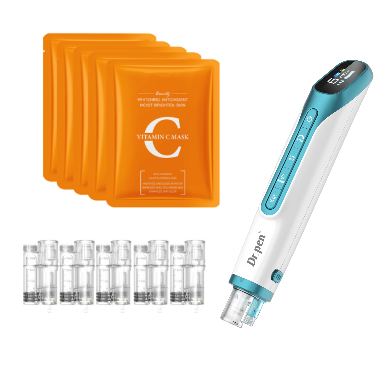 H6 Advanced Serum Infusion Microneedling Pen with Light Therapy