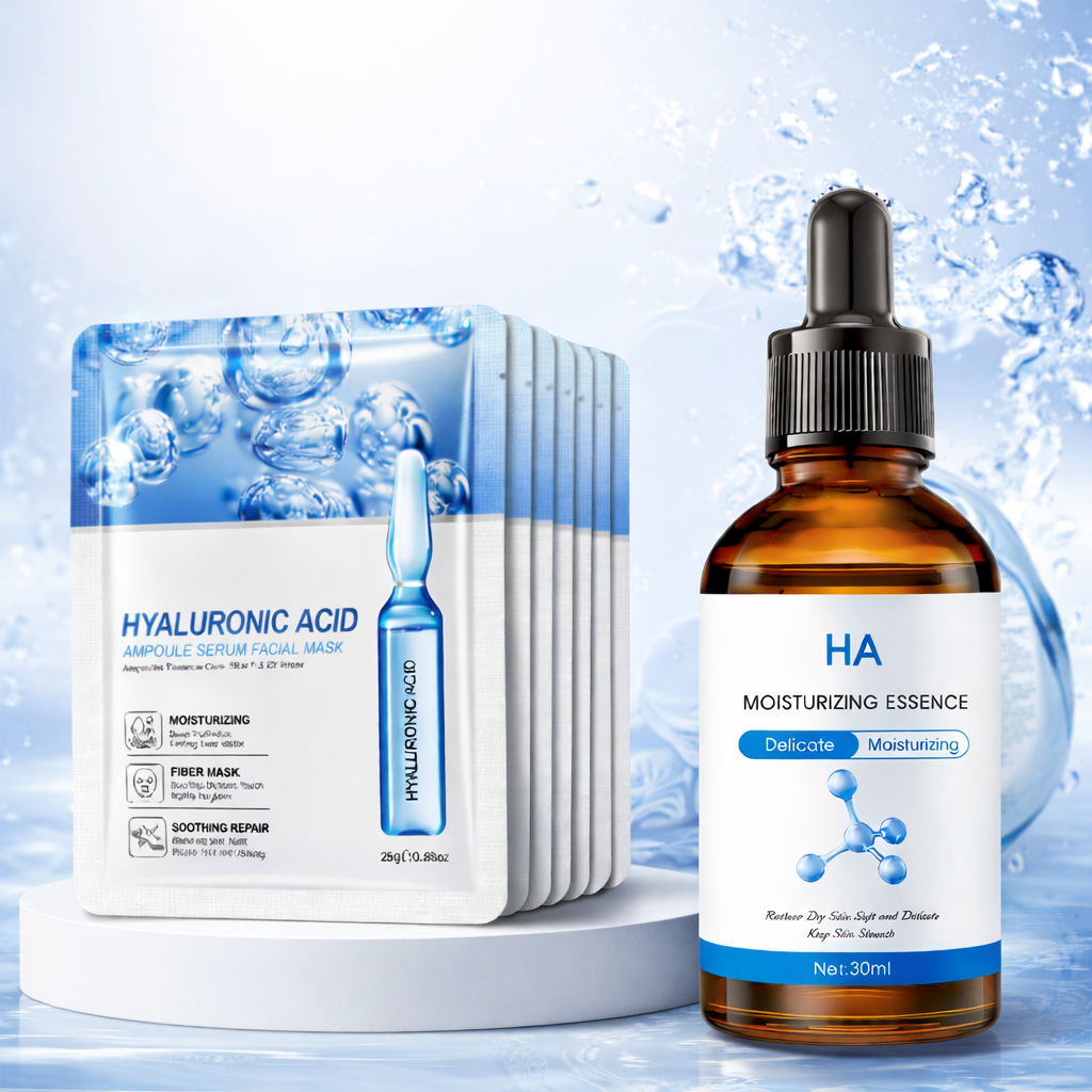 Hyaluronic Acid Hydration Set Glow Serum Facial Mask
