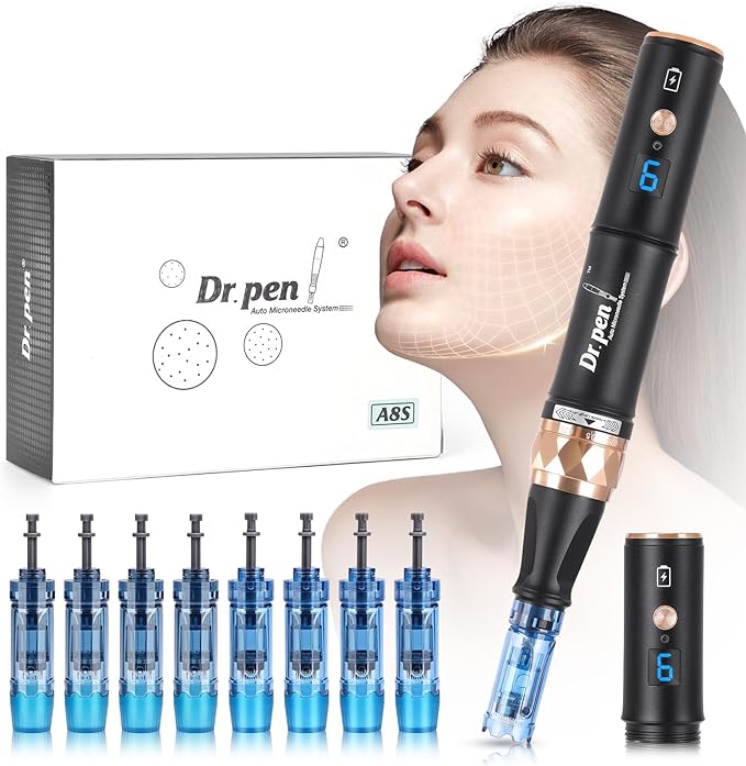 Dr. Pen A8S Ultima Pro Microneedling Pen -Giveaway 10x18pin Replacement Cartridges
