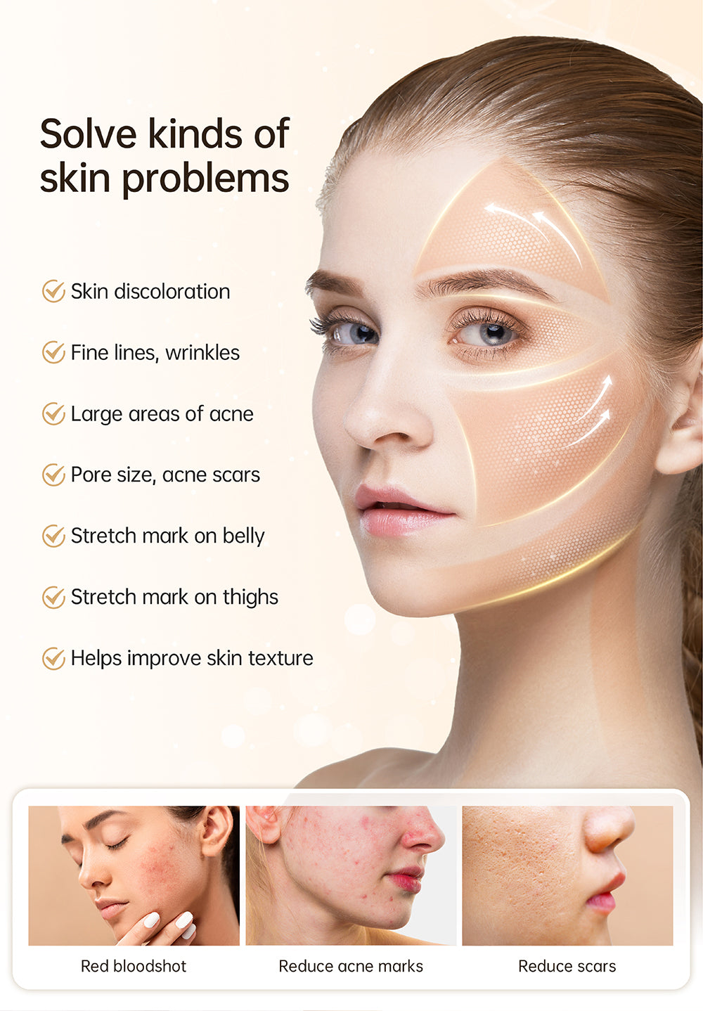 Hydra Pen H5 - Gold Microneedling Hydra Needle Pen With 20PCS Cartridges