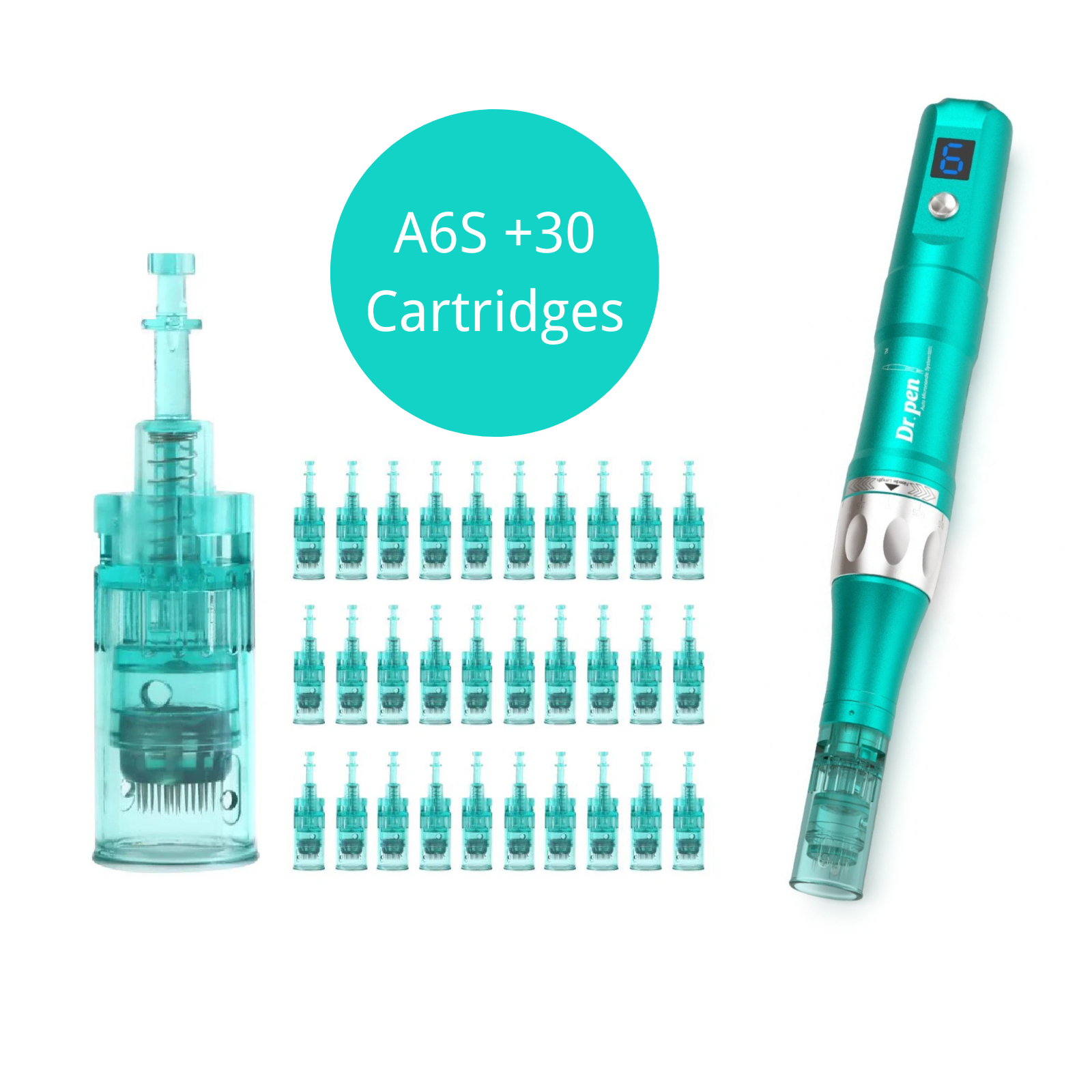 Dr. Pen A6S Smart Microneedling Pen + 30PCS Cartridges