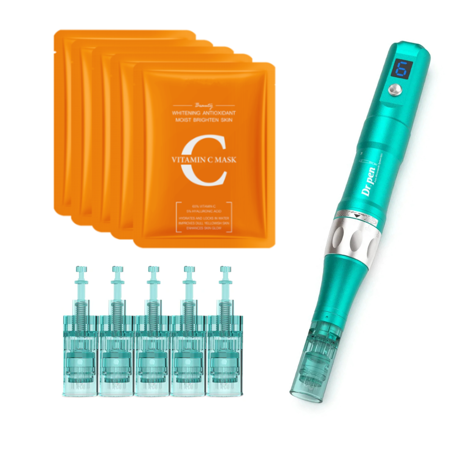 Dr. Pen A6S Smart Microneedling Pen +5 Facial Mask +5CARTIRDGES