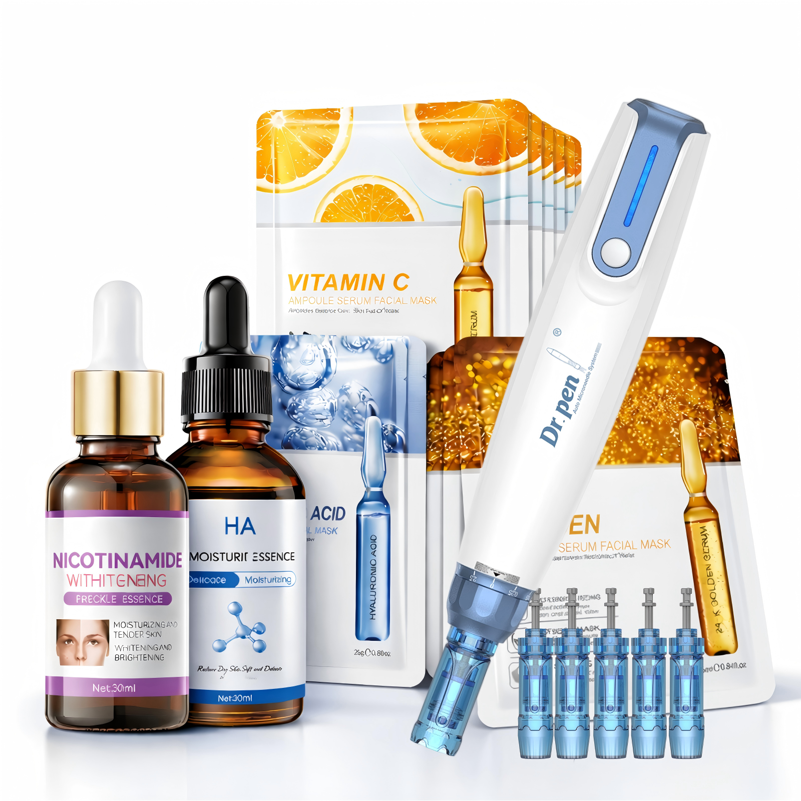 Dr. Pen A9 Complete Microneedling Bundle with Serum & Repair Mask