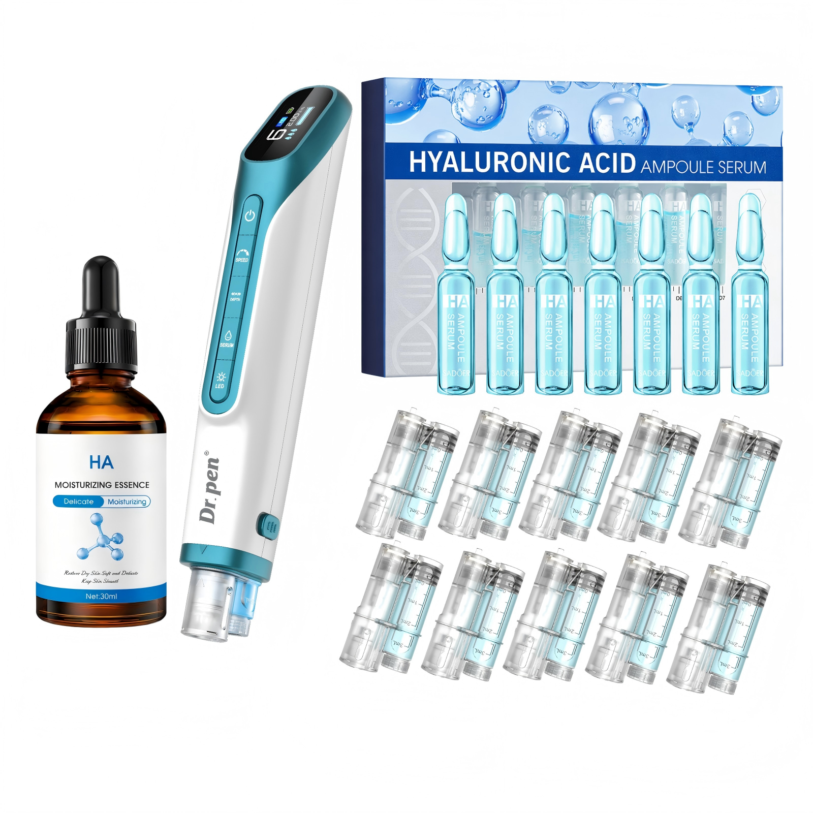H6 Advanced Serum Ampoule Cartridges Hydration Skincare Daily Set