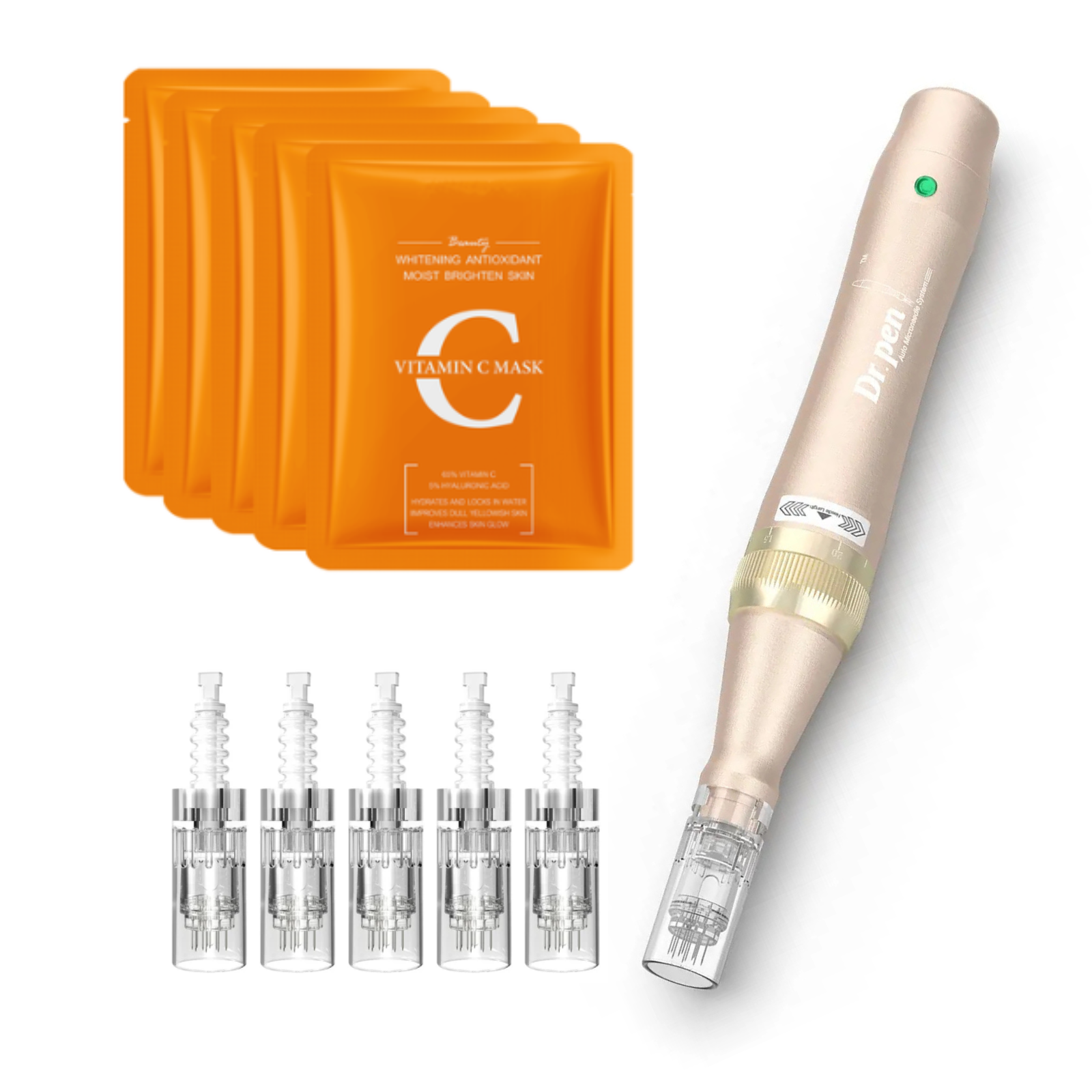 Dr. Pen Ultima M5 – Professional Microneedling Pen +5 Cartridges+5 Face Mask