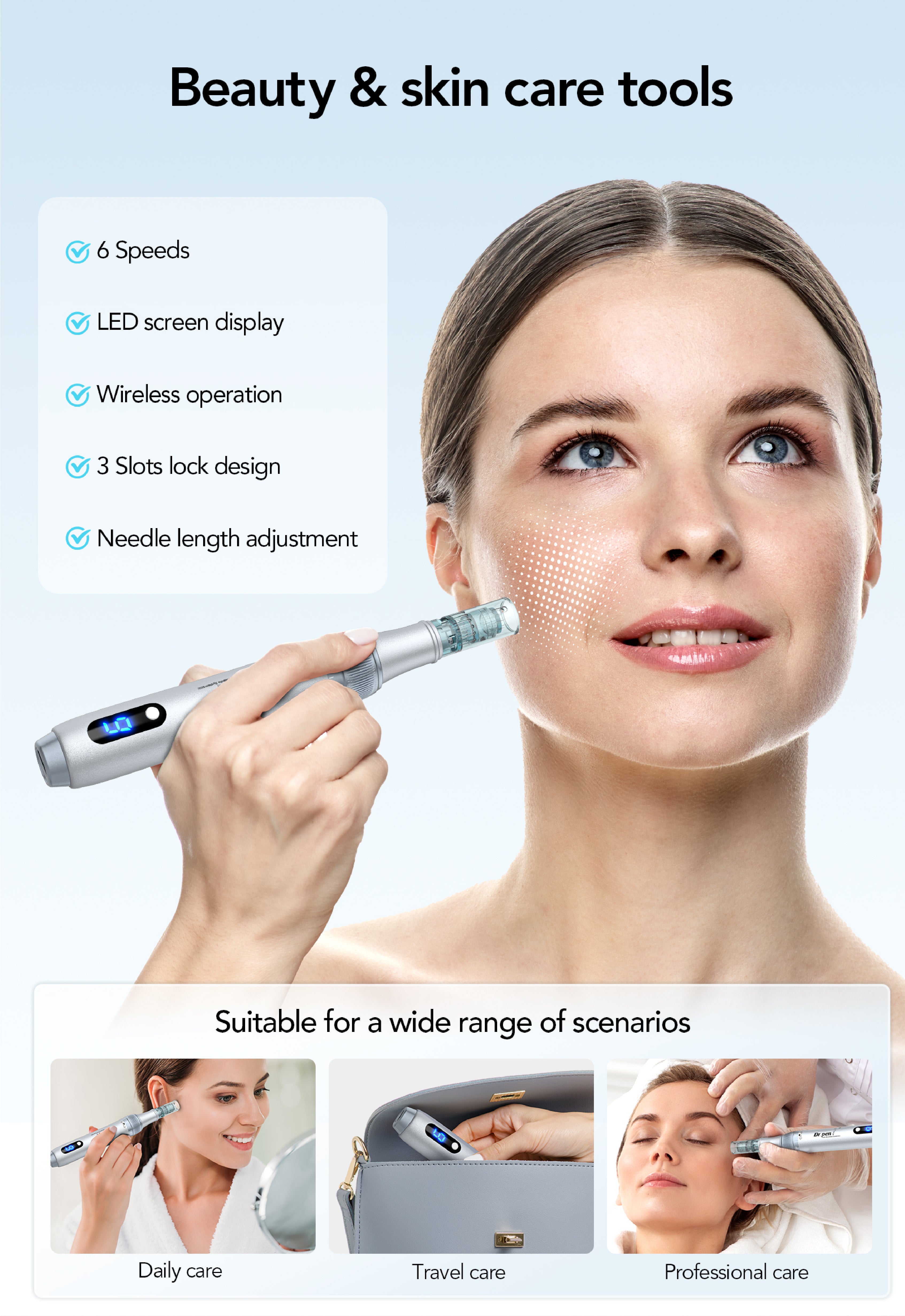 Dr Pen M7S Microneedling Pen Silver