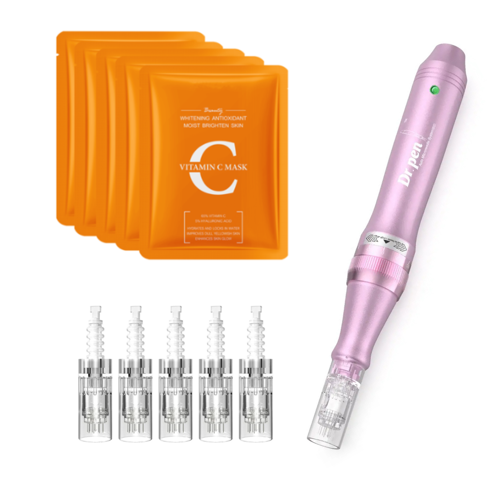 Dr. Pen M7 Ultima Pro Microneedling Pen with Cartridges Brightens Skin Tone Facial Mask