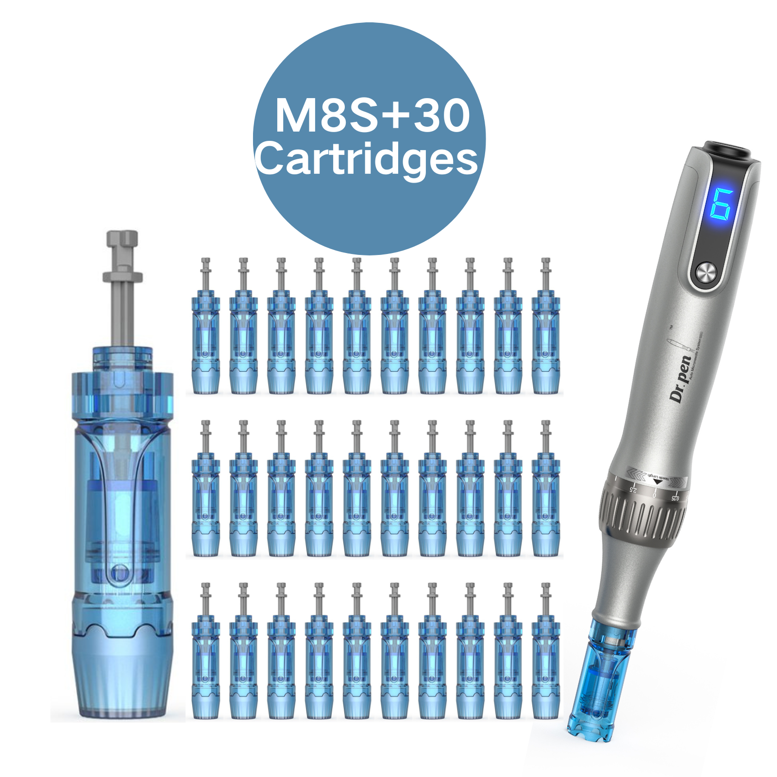 Dr. Pen M8S Microneedling Pen with 30PCS Cartridges
