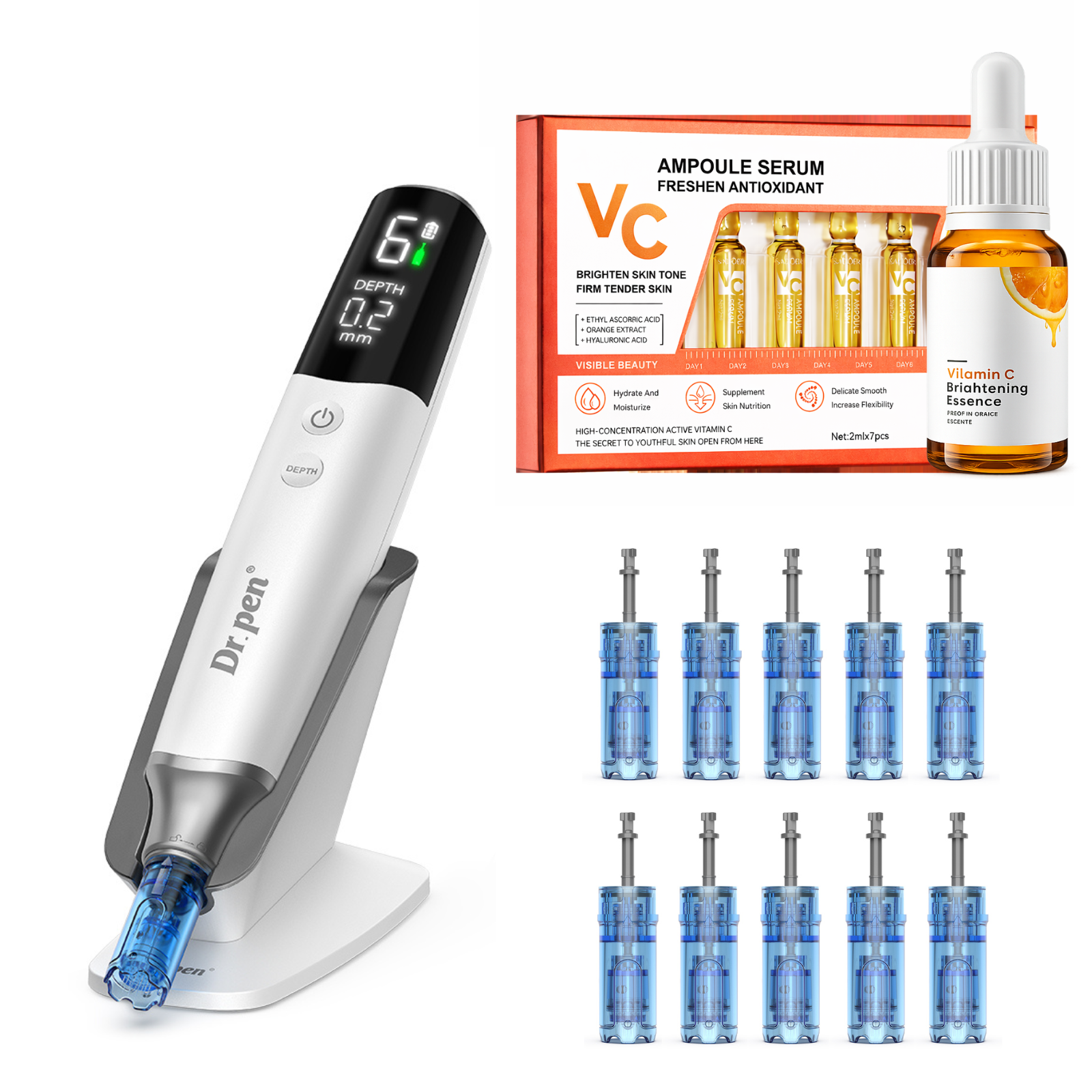 Dr. Pen M9 Microneedling Pen Serum Infusion Anti-aging Bundles