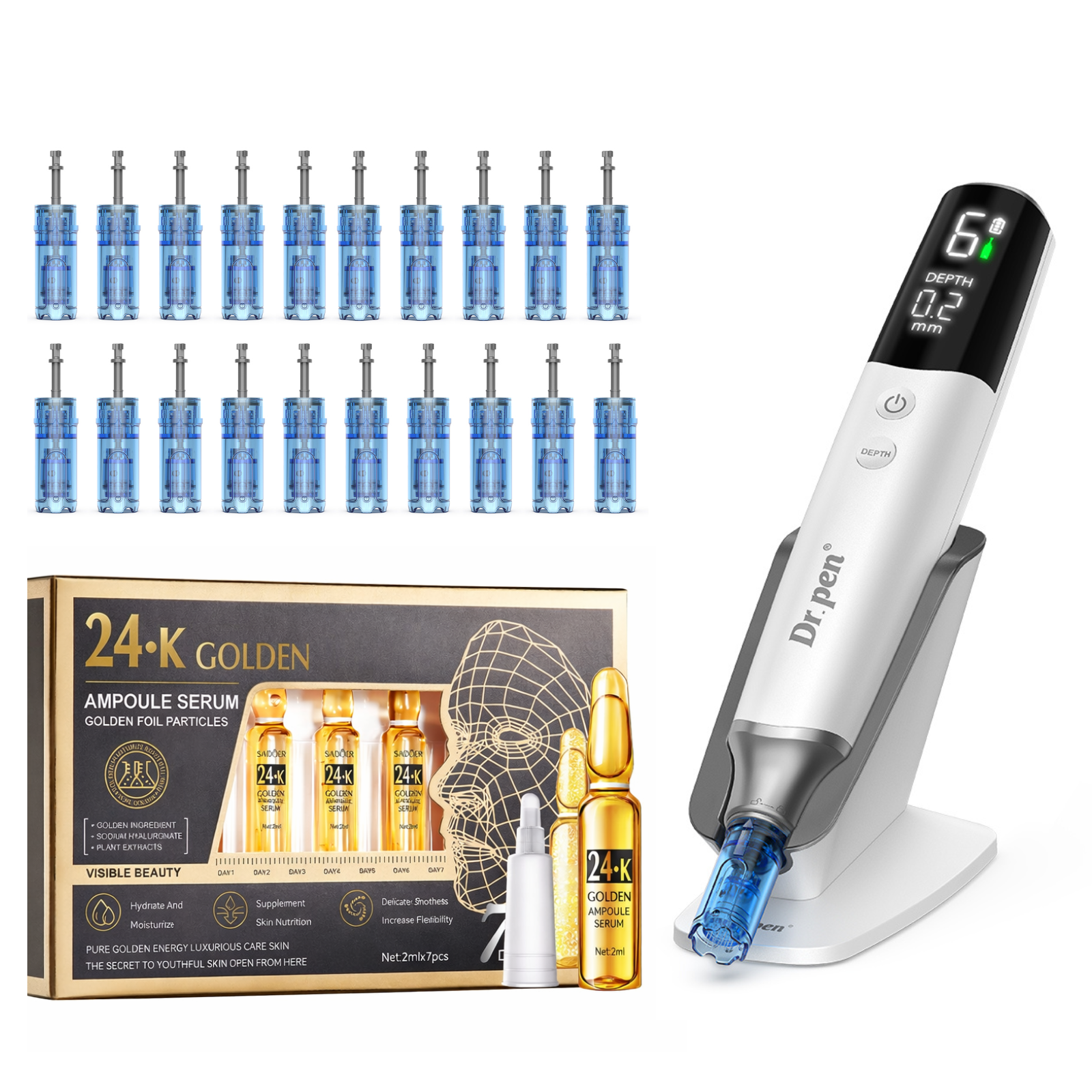 Dr. Pen M9 Microneedling Pen Cartridges Ampoule Bundle