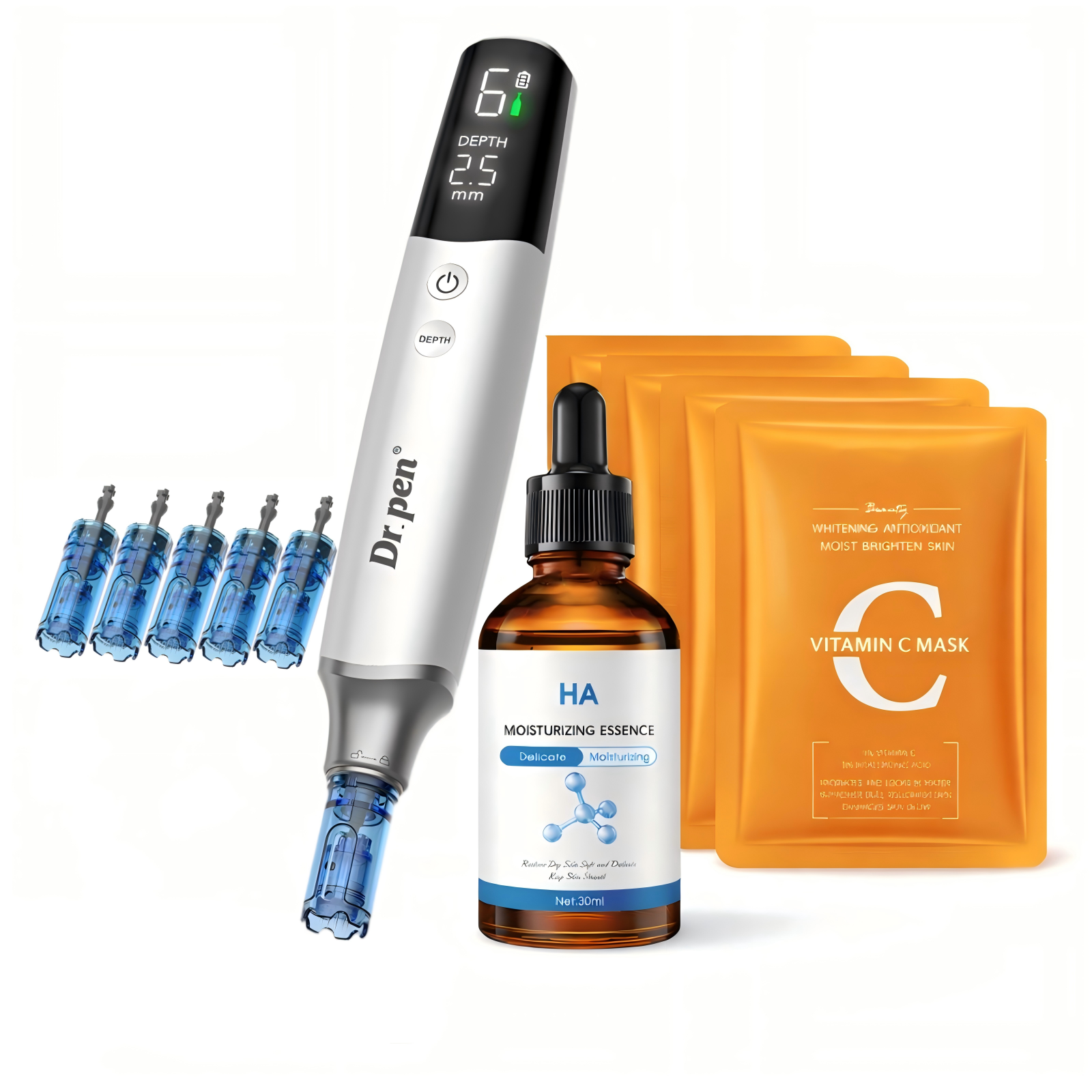 Dr. Pen M9 Microneedling Pen With Serum Cartridges Facial MASK Skincare Bundle