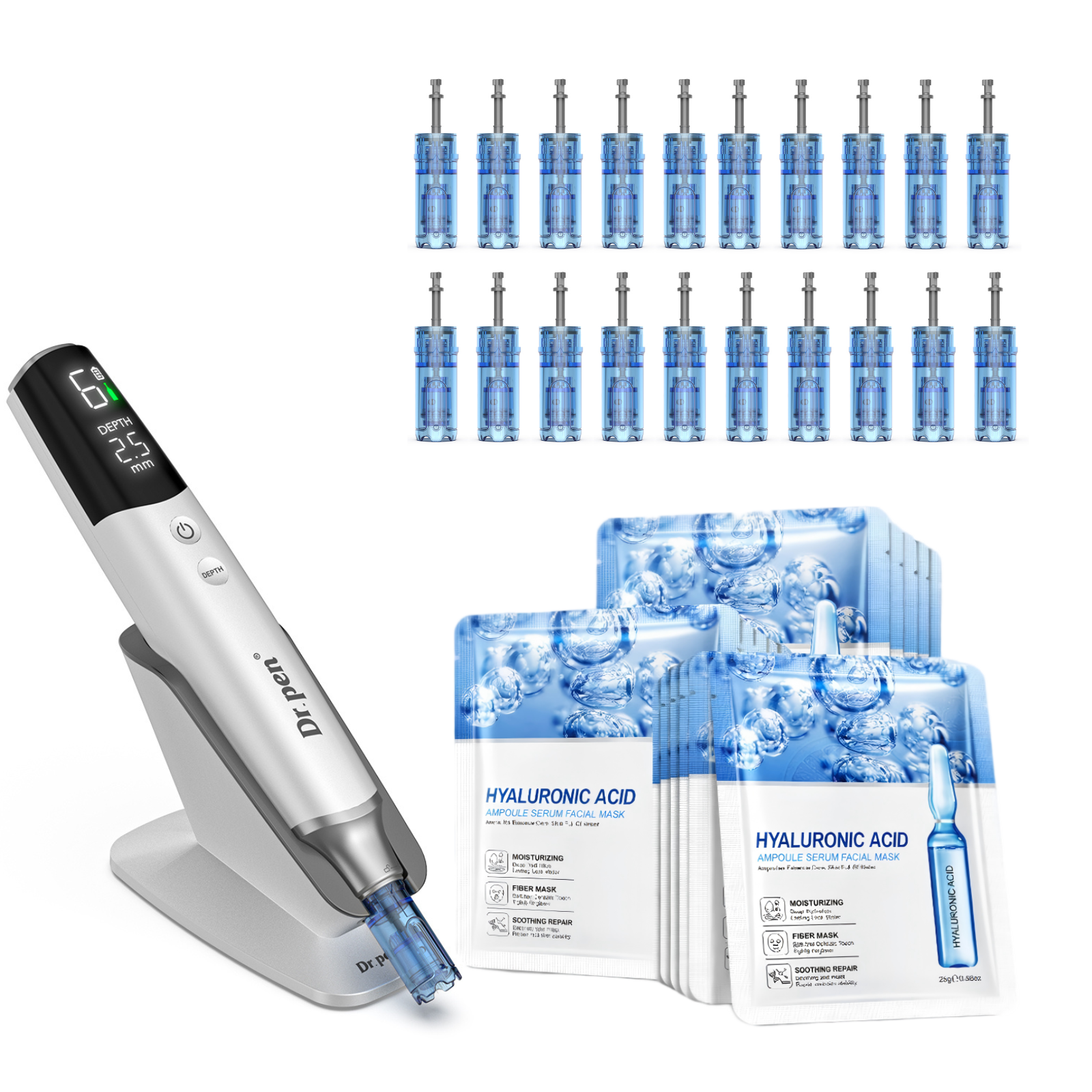Dr. Pen M9 Microneedling Pen Cartridges Fcial Mask Bundle