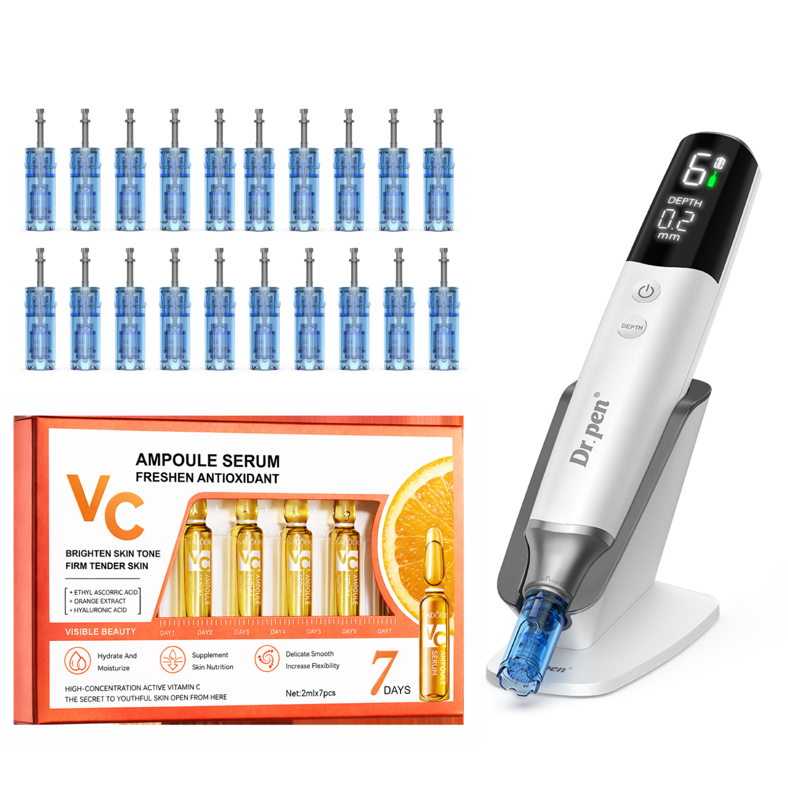 Dr. Pen M9 Microneedling Pen Cartridges Ampoule Bundle