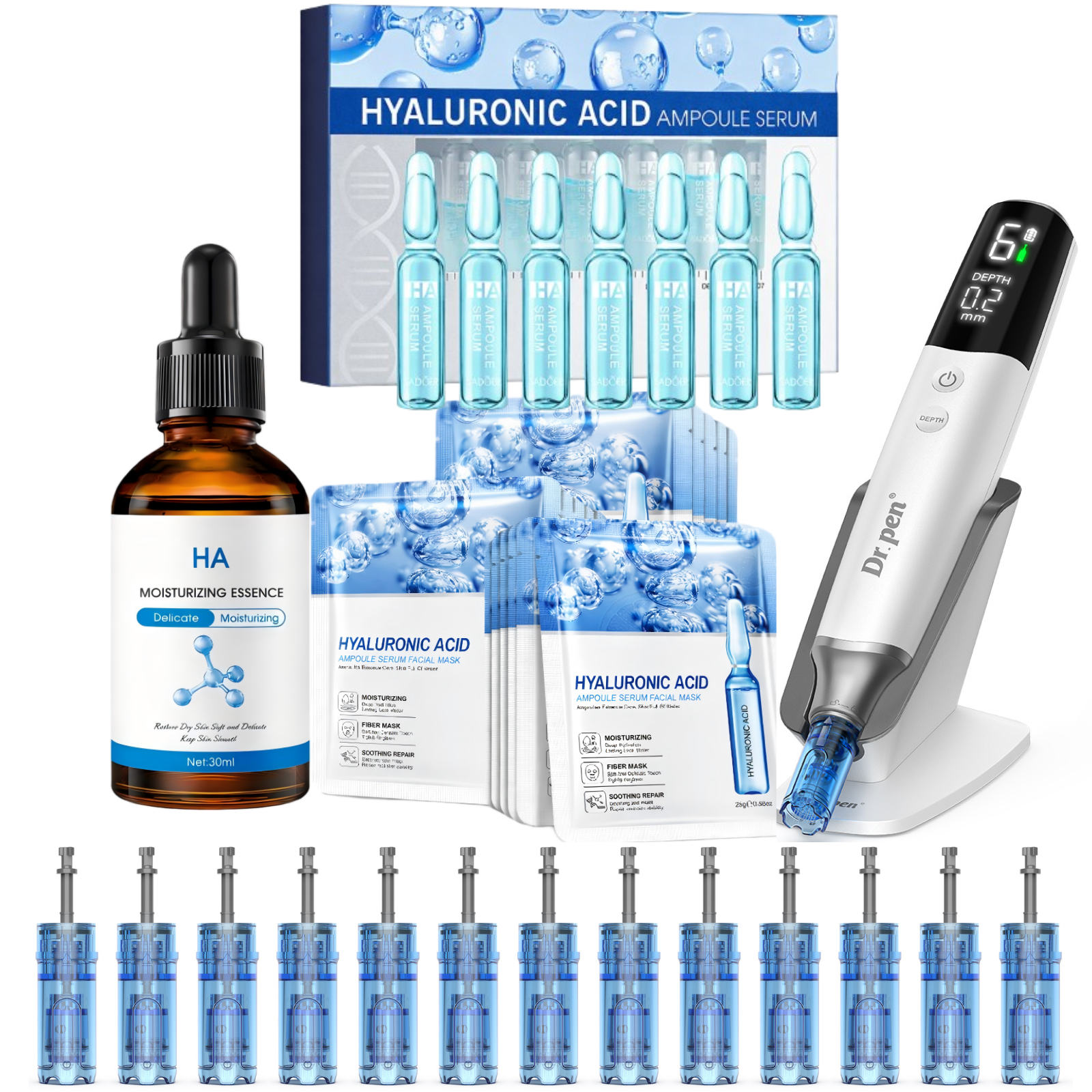 Dr. Pen M9 Deep Hydration Microneedling Facial Treatment Kit for Glowing Skin