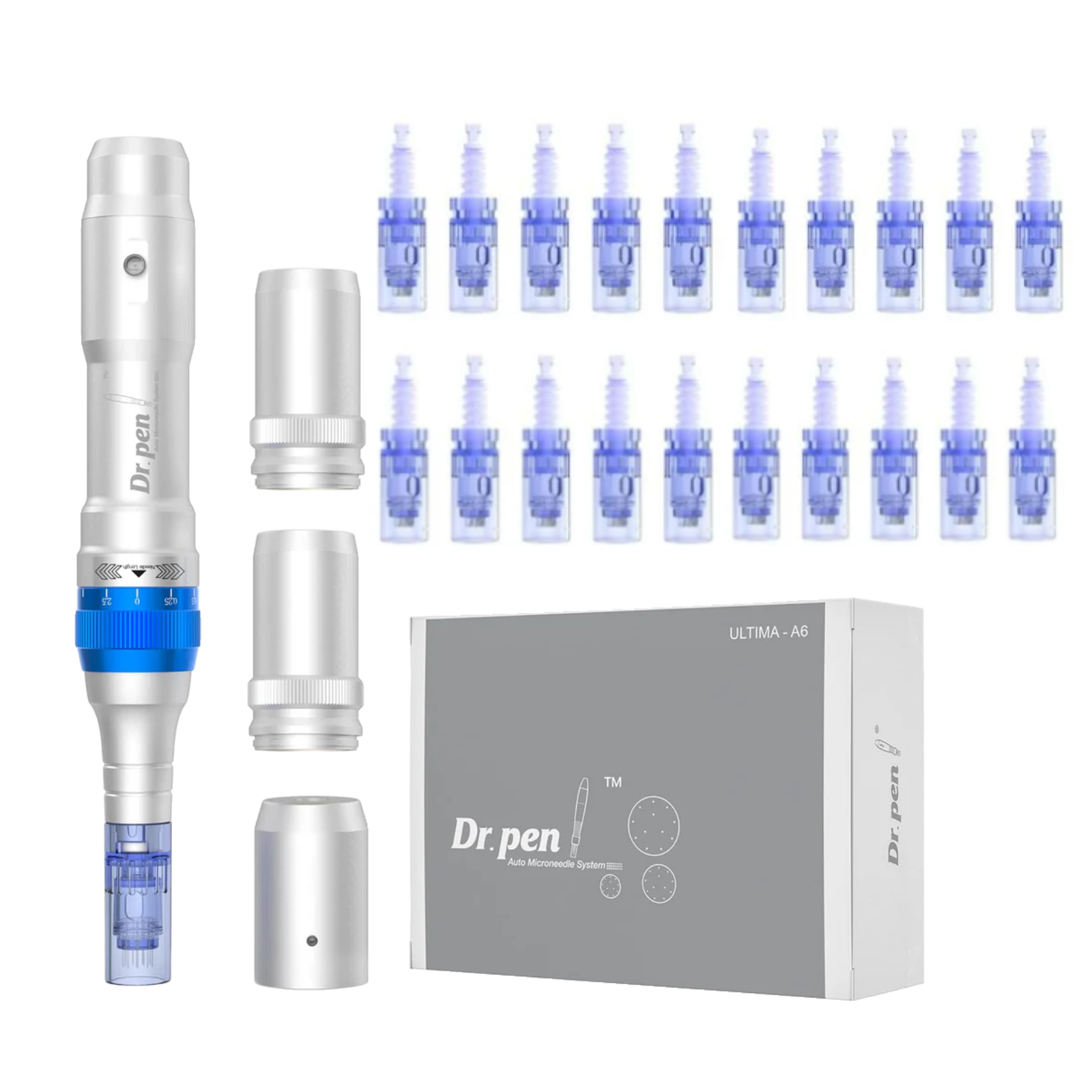 Dr.Pen A6 Microneedling Pen with 20Pcs Cartridges Replacement Needles