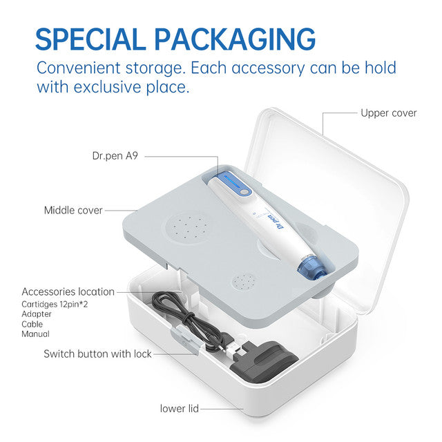 Dr Pen A9 Wireless Micro Needling Pen Complete Acne Recovery Kits