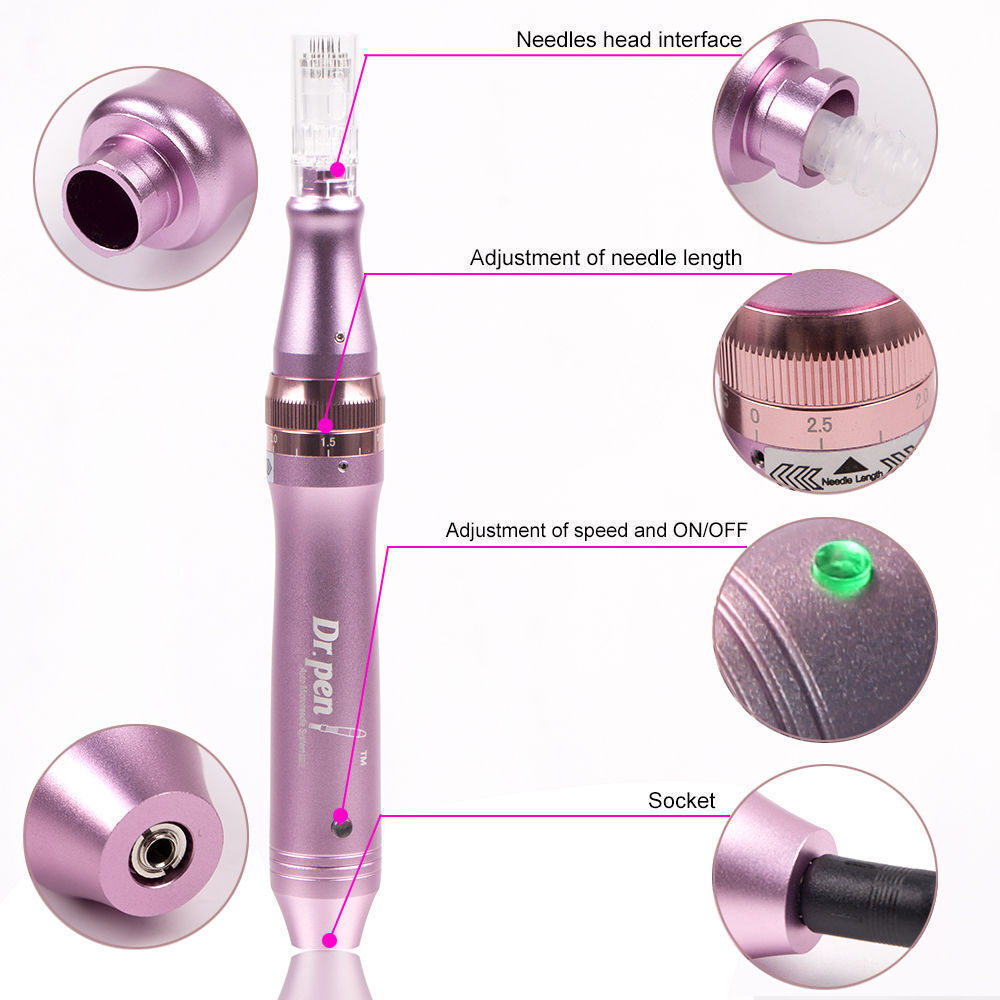 Dr. Pen Ultima M7 Micro Needling Derma Pen - Including 10 Pcs 12 Cartridges