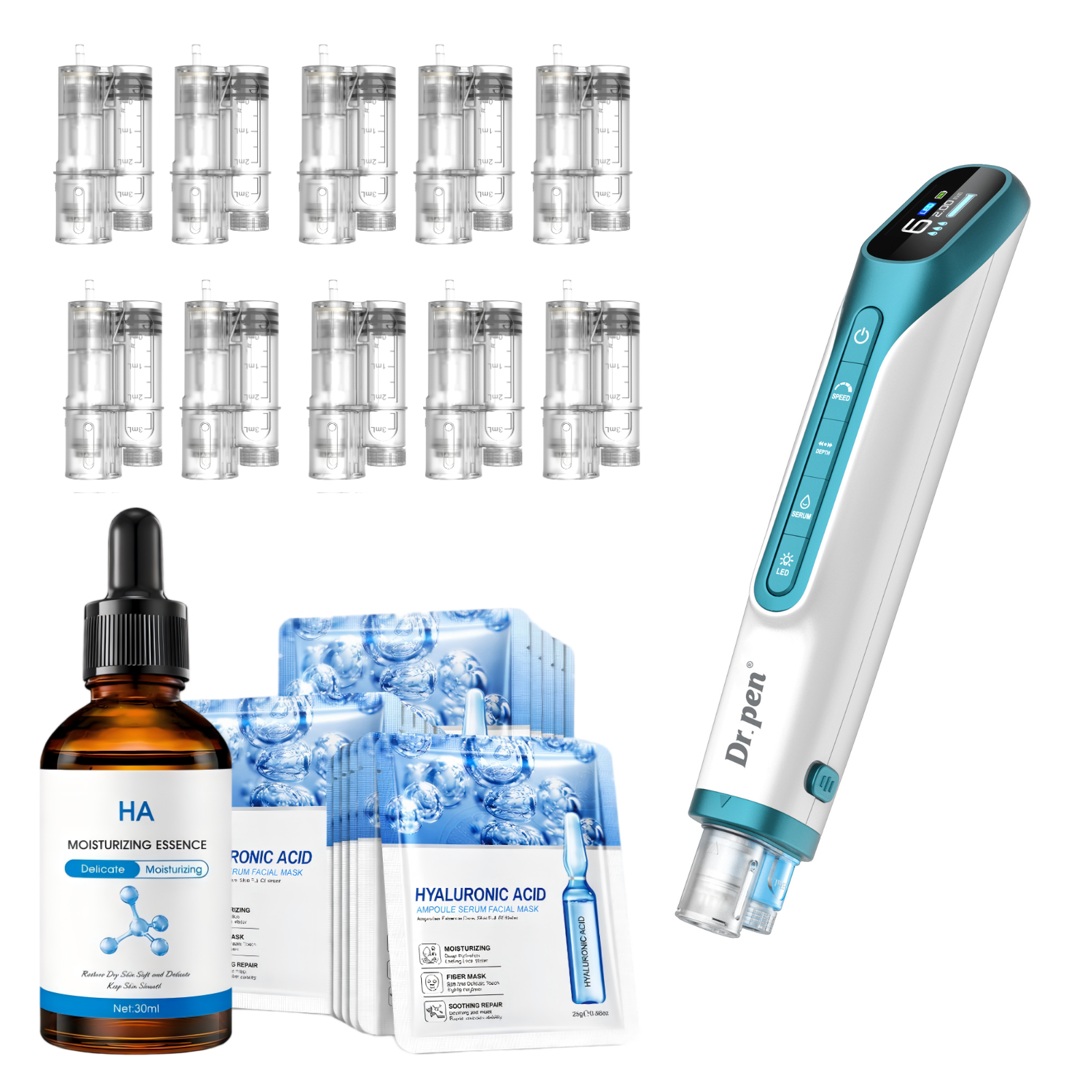 Dr Pen H6  Microneedling Skin Booster System Deep Hydration Facial Treatment Kit