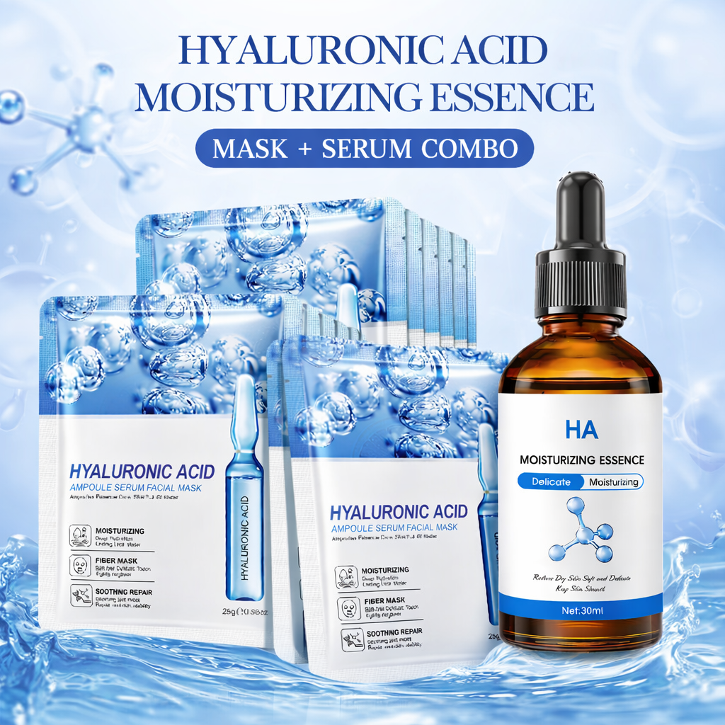 Hyaluronic Acid  Serum 30ml  Facial Mask  15pcs