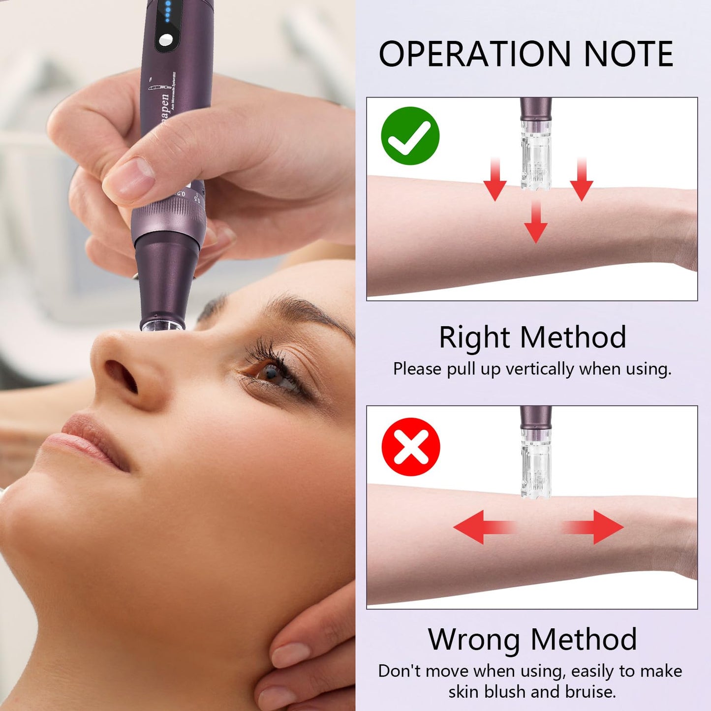 Dr.Pen A10 Professional Wireless Microneedling Pen with 10 Replacement Cartridges for Skin Care