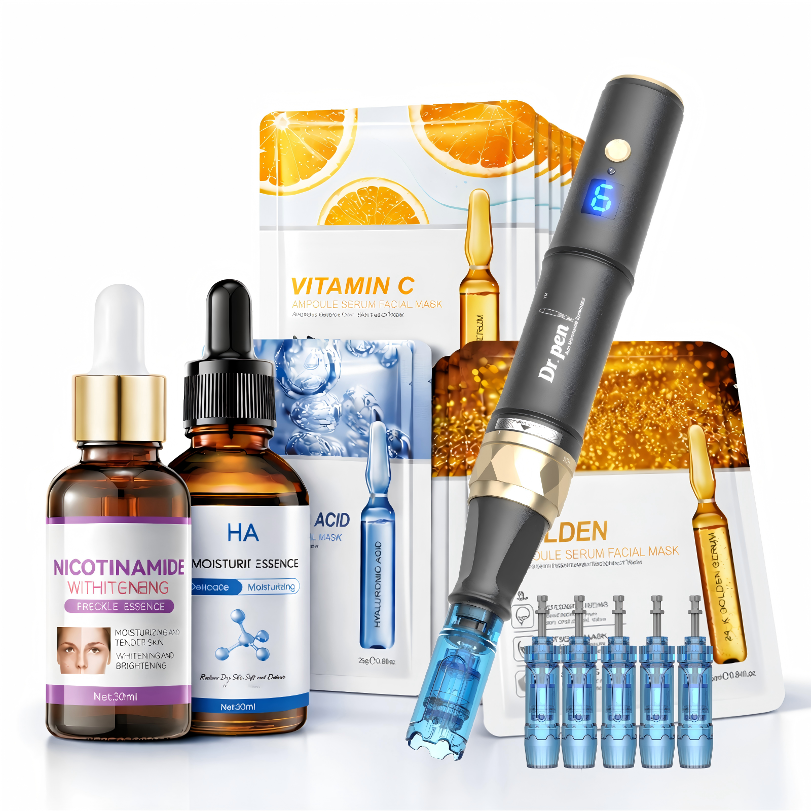 Dr. Pen A8S Ultima Pro Microneedling Pen  Bundle with Serum & Repair Mask