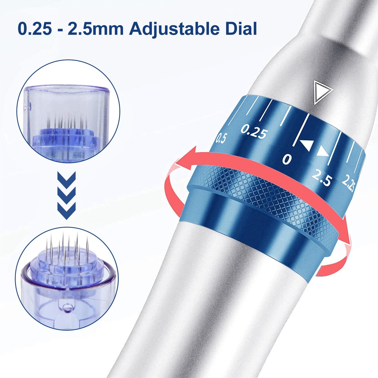 Dr.Pen A6 Professional Microneedling Pen with 10Pcs 12 Pin Cartridges Replacement Needles