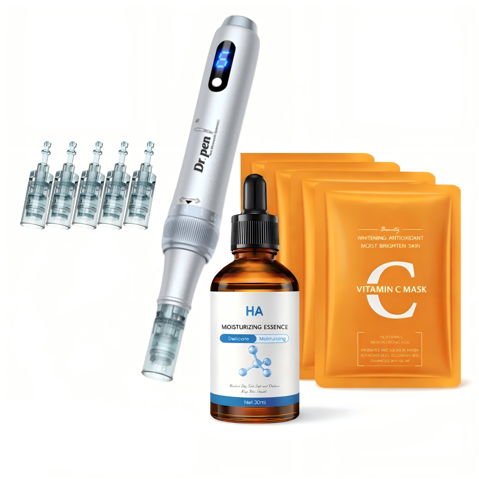 Dr. Pen M7S Microneedling Pen Complete Skincare Bundle (Pen + Serum + Facial Mask)