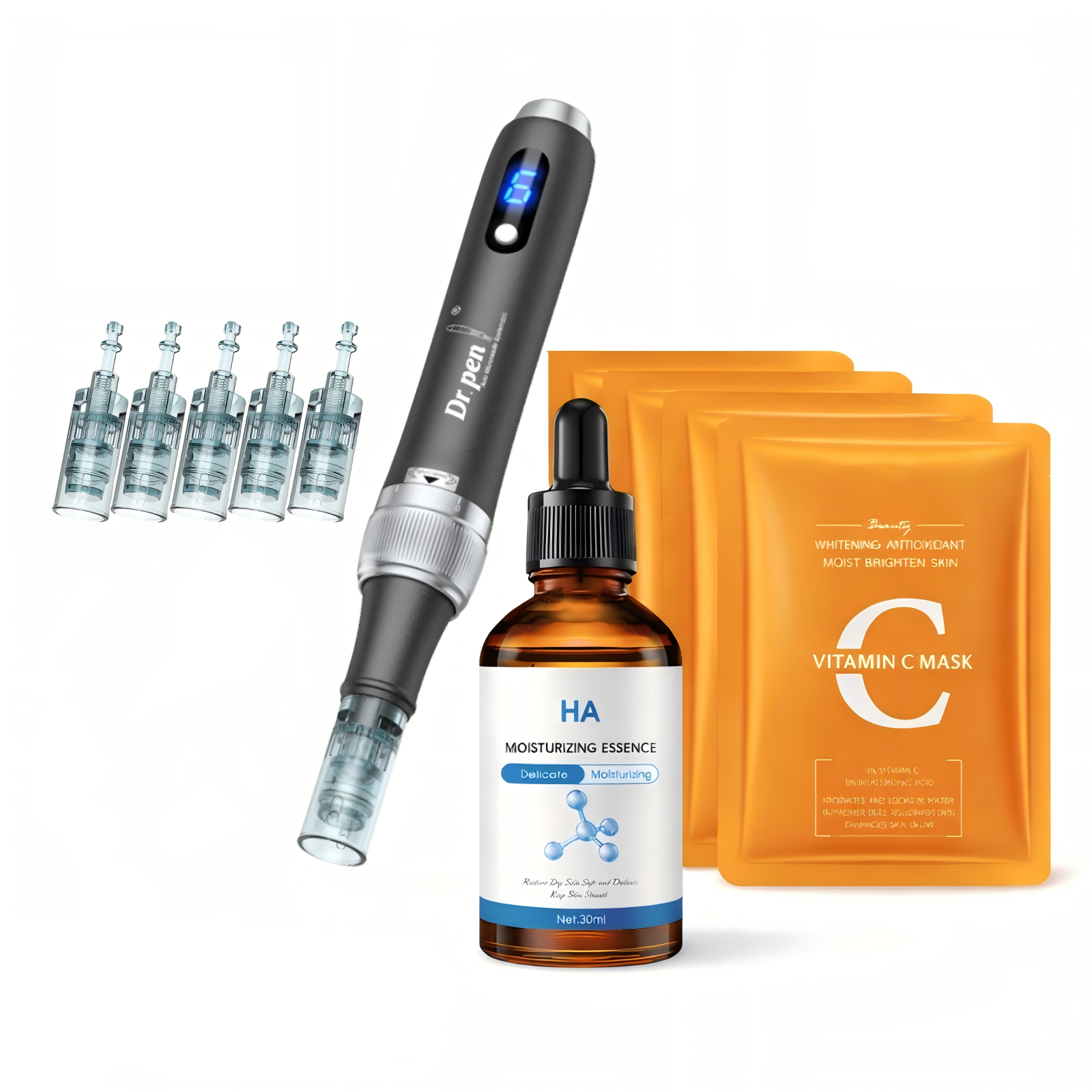 Dr. Pen M7S Microneedling Pen Complete Skincare Bundle (Pen + Serum + Facial Mask)