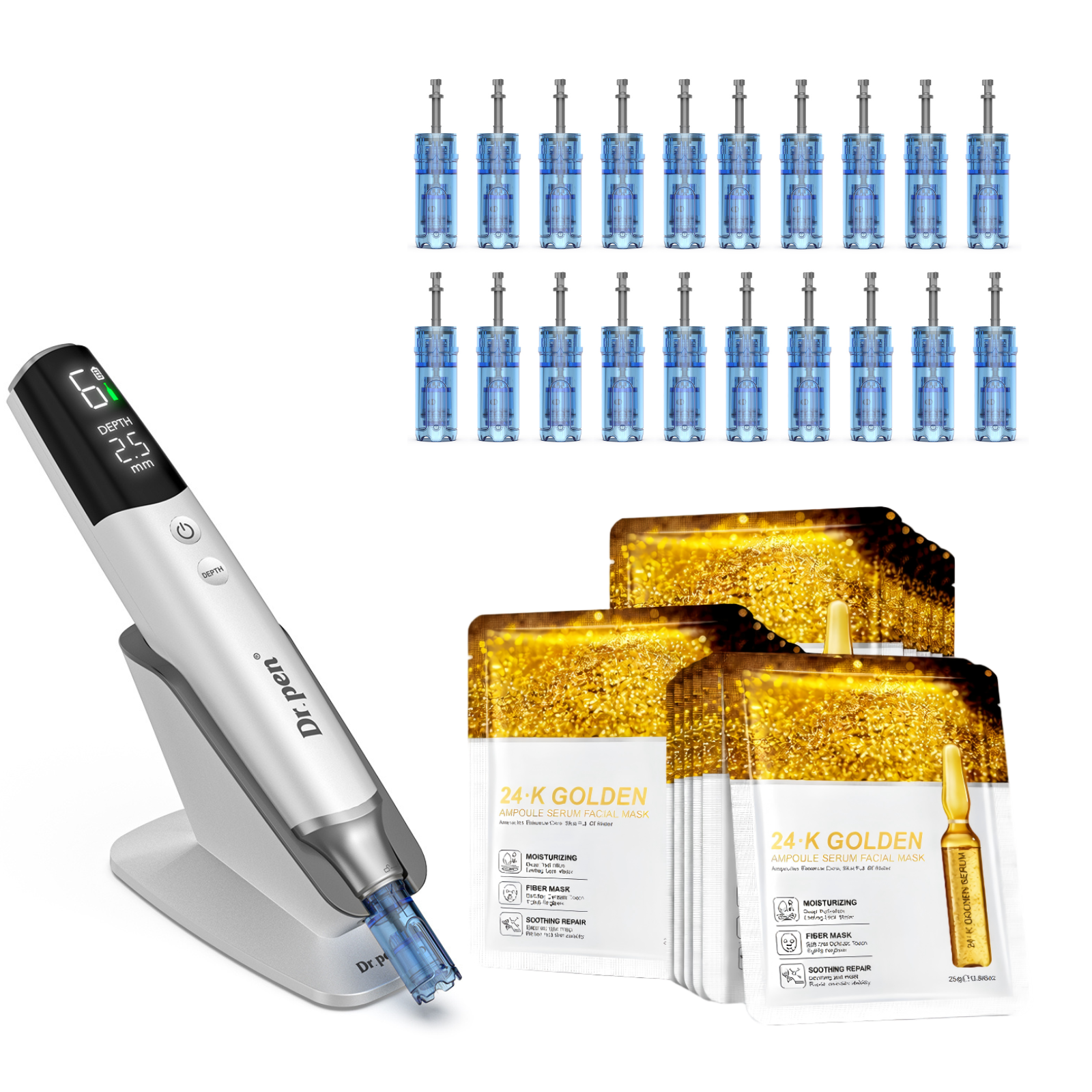 Dr. Pen M9 Microneedling Pen Cartridges Fcial Mask Bundle