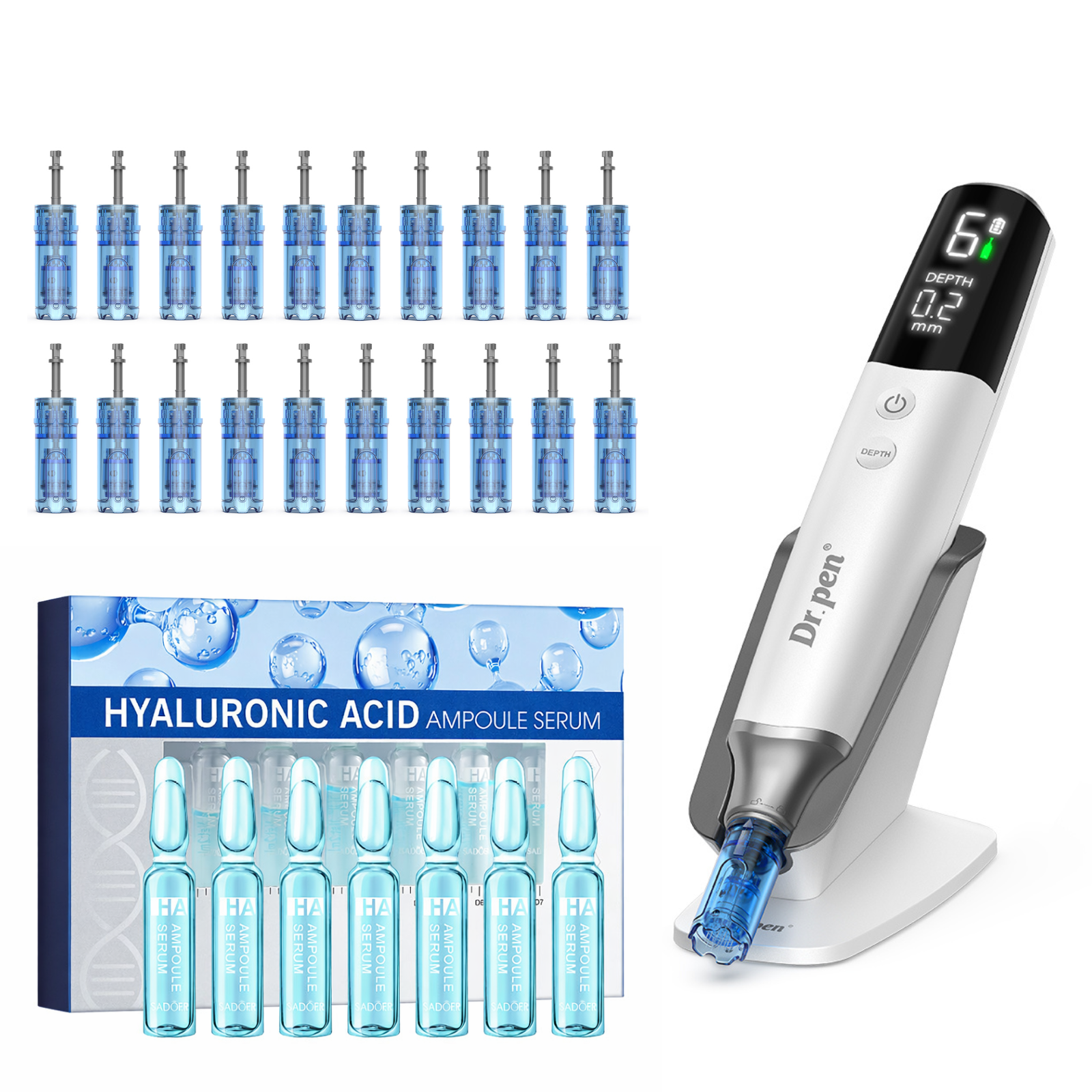 Dr. Pen M9 Microneedling Pen Cartridges Ampoule Bundle