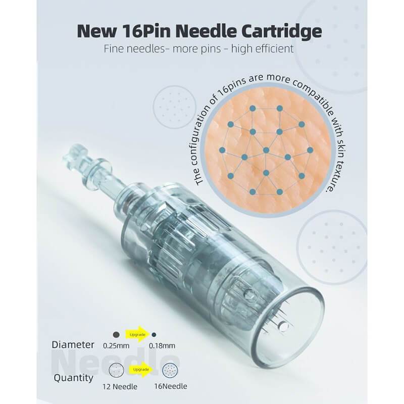 Dr. Pen Microneedling M8 with Battery and Digital Display With 10pcs Replacement Cartridges